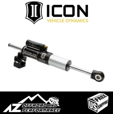 ICON Adjustable Centerline Steering Stabilizer Kit For 07-18 Jeep Wrangler JK