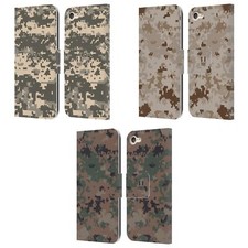 HEAD CASE DESIGNS MILITARY CAMOUFLAGE 2 LEATHER BOOK CASE APPLE iPOD TOUCH MP3