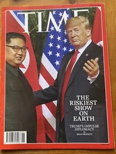 Time Magazine 2018 The Riskiest Show On Earth Trump US Kim Jong Un Korea NO LAB