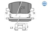 BremsbelÄGe Opel P. Mokka 1.4-1.6 12-