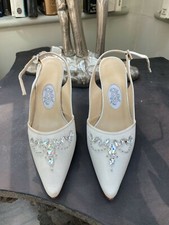 Diane Hassall 'APHRODITE' Ivory SWAROVKI CRYSTAL UK 7, EU 40 (RRP £195)