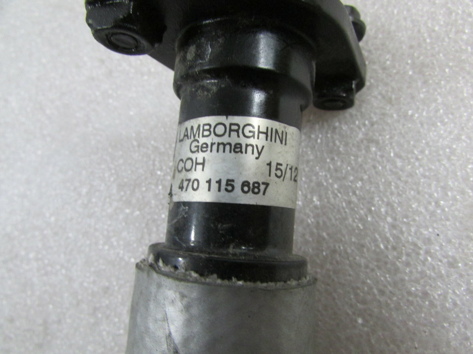 Lamborghini Aventador, Oil Tank Return Line, Used, P/N 470115687