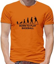 Born To Play Baseball - Mens T-Shirt - Base Ball Player Fan Love Bat