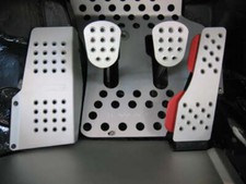 Rennline Pedal Set - 4 Piece - Perforated Black Fits Porsche 944924968 Rennline Pedal Set - 4 Piece - Perforated Black Fits Porsche 944924968