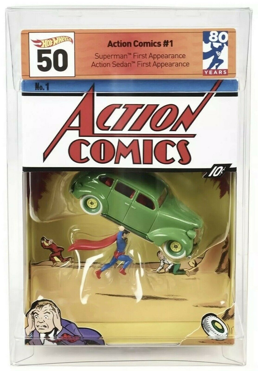 SDCC 2018 Mattel Hot Wheels Exclusive DC SUPERMAN Action Comics 1