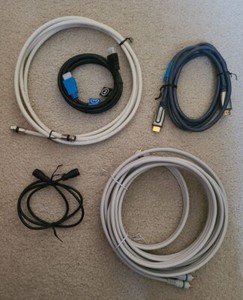 Assorted TV, Audio & Video Cables Never Used 2 HDMI