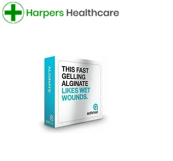 Activheal Alginate Wound Dressings 5cm x 5cm - Box of 10 - New Stock - Free P&P