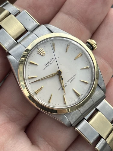 1963 Rolex 1005 Oyster Perpetual Running Project Requires Service Repair 1560