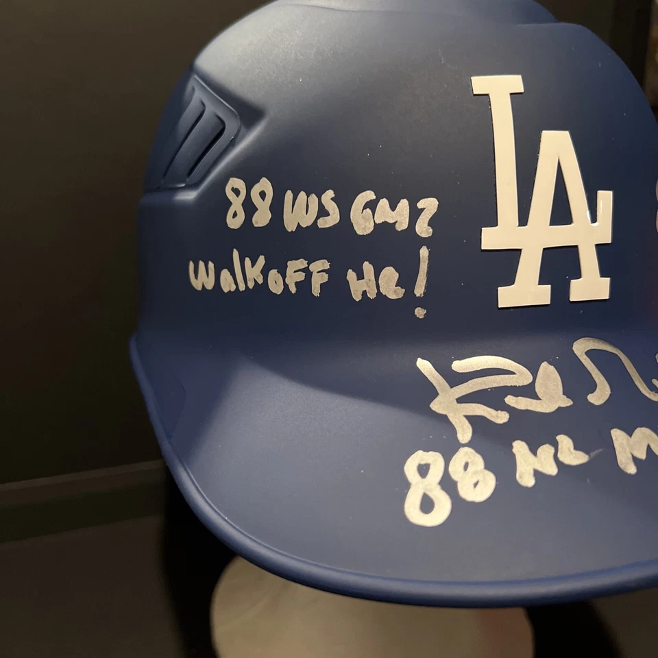 Kirk Gibson Signed Dodgers Full Size Helmet 88 WS CHAMPS Beckett Authenticity - Image 2 of 4