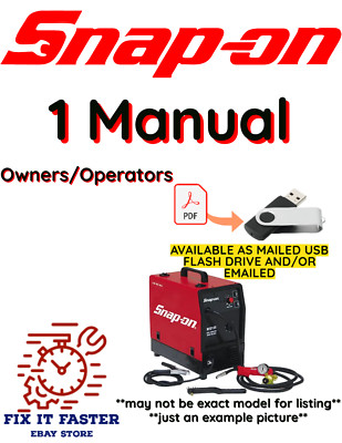 SNAP-ON MIG225Ai SYNERGIC MIG WELDER OPERATORS OWNERS MANUAL PDF