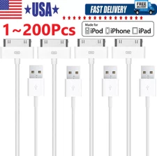 3FT 30 pin USB Charging Data Cable Cord for iPad 1/2/3 iPod Nano 1-6 LOT