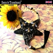 pentacle jewelry wicca pagan pentagram star amulet magical power bee nest jewel