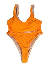 Swimsuit Bikini Set Bikini High Cut XL Orange New Free Shipping