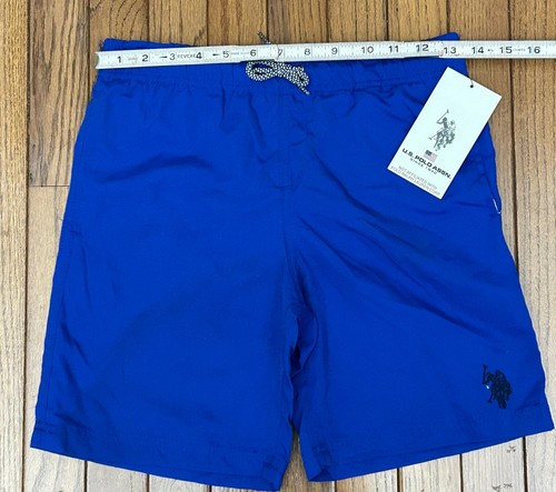 New U.S. Polo Assn. Boys Swim Shorts Trunks Pockets Sz LARGE 10-12 (C51) - Picture 2 of 4