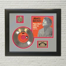James Brown Papa Dont Take No Mess Framed Picture Sleeve Gold 45 Rec Display M4