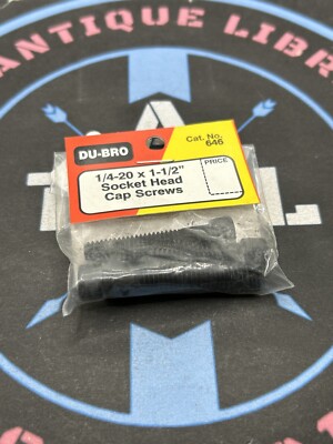 Du-Bro /Dubro. 646 1/4-20 x 1-1/2'' Socket Head Cap Screws