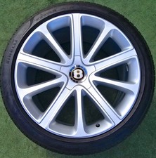 4 Factory Bentley Continental Wheels Tires 21 inch GT GTC Flying Spur OEM 2020+