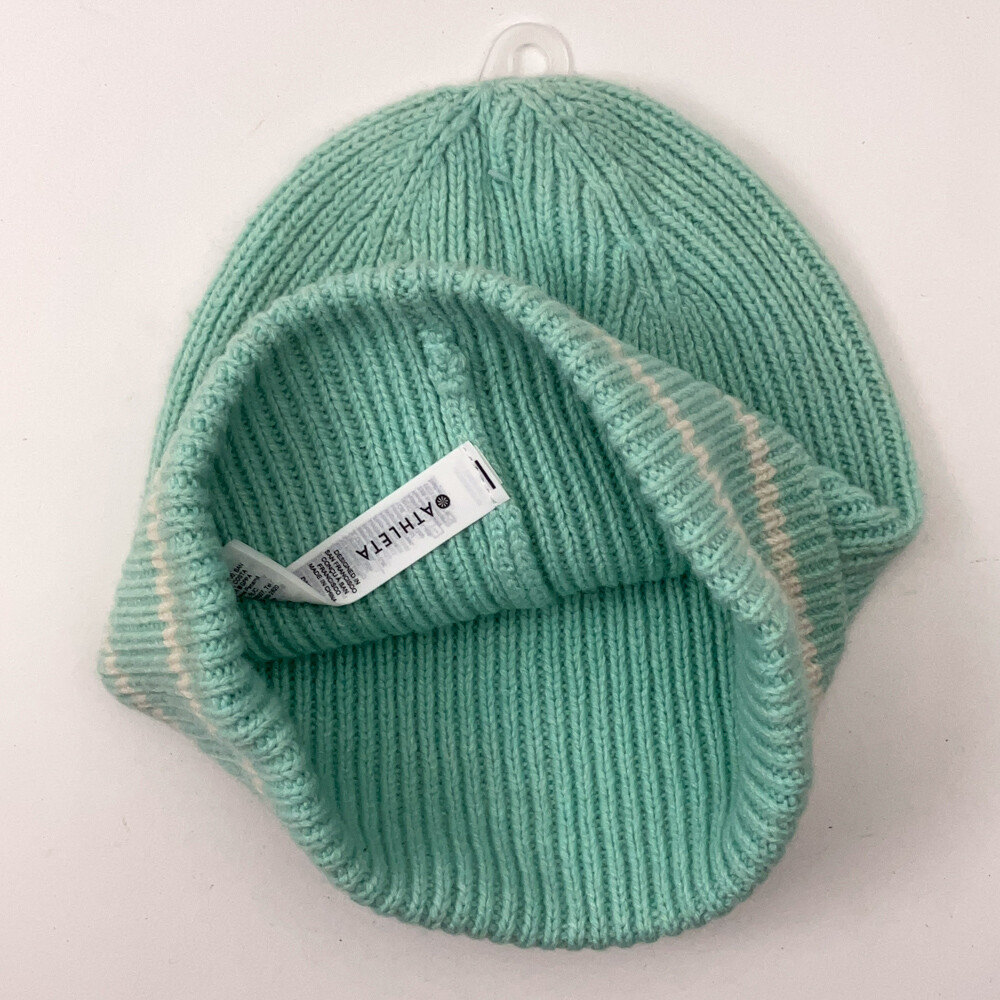Athleta Cashmere Wool Blend Seafoam Green Winter Cuff Hat | eBay display picture 3