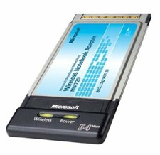 Microsoft 54Mbps Wireless-G LAN 802.11g Notebook Adapter CardBus PC Card MN-720