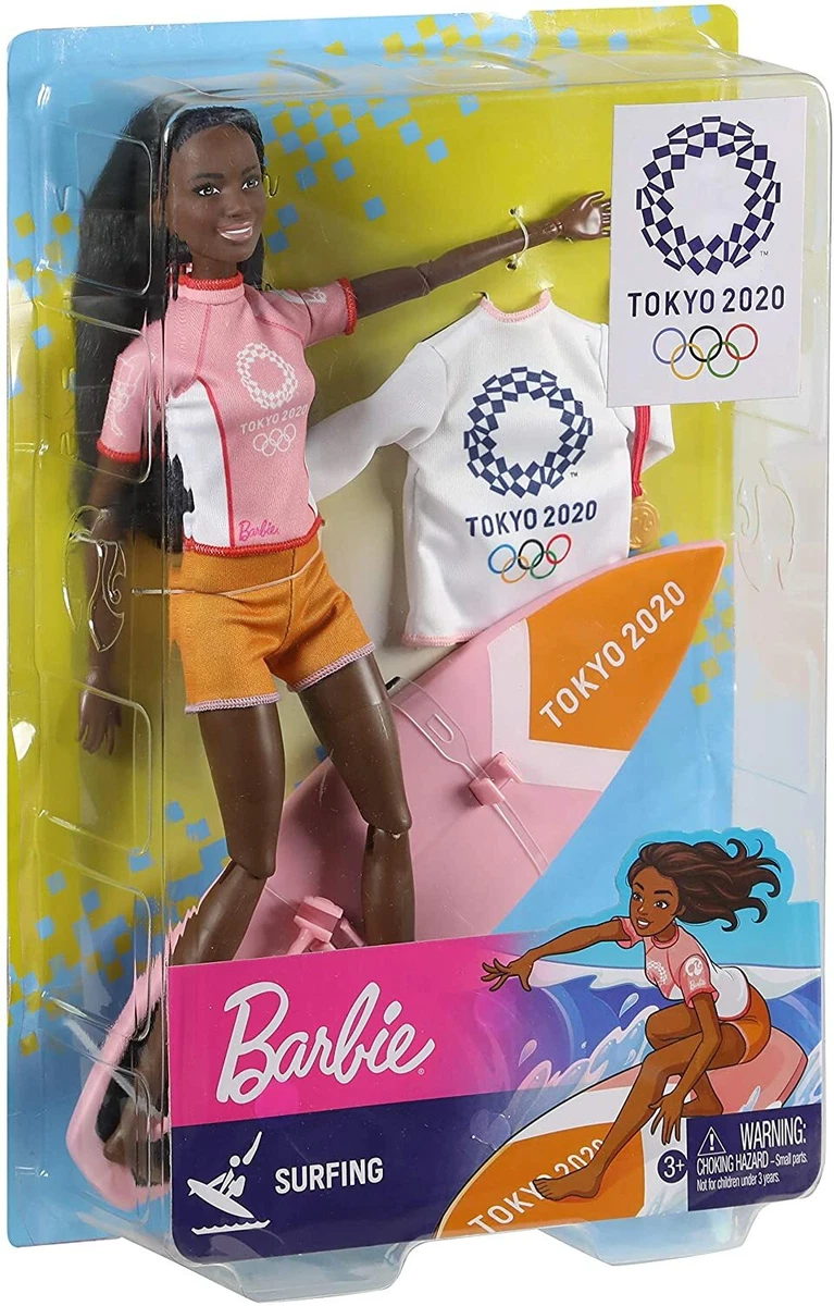 Barbie Olympic Games Tokyo 2020 Surfer Girl Doll Sports And Fitness Surfing  Toy