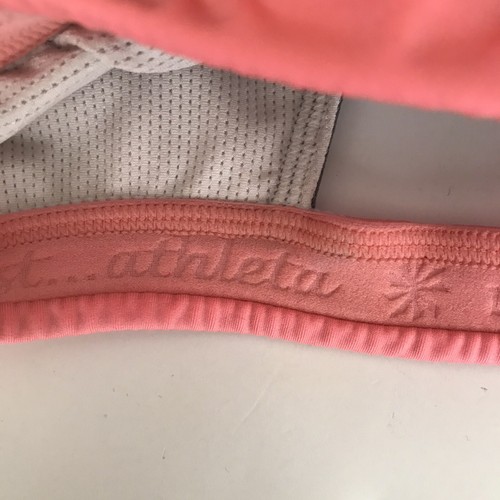 Athleta Triple Dare Sports Bra Pink Gray White Size XS XSmall - Picture 9 of 10