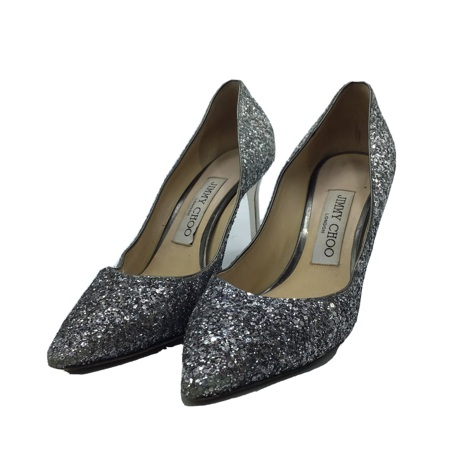Jimmy Choo London made in italy glitter heel pumps sh… Gem