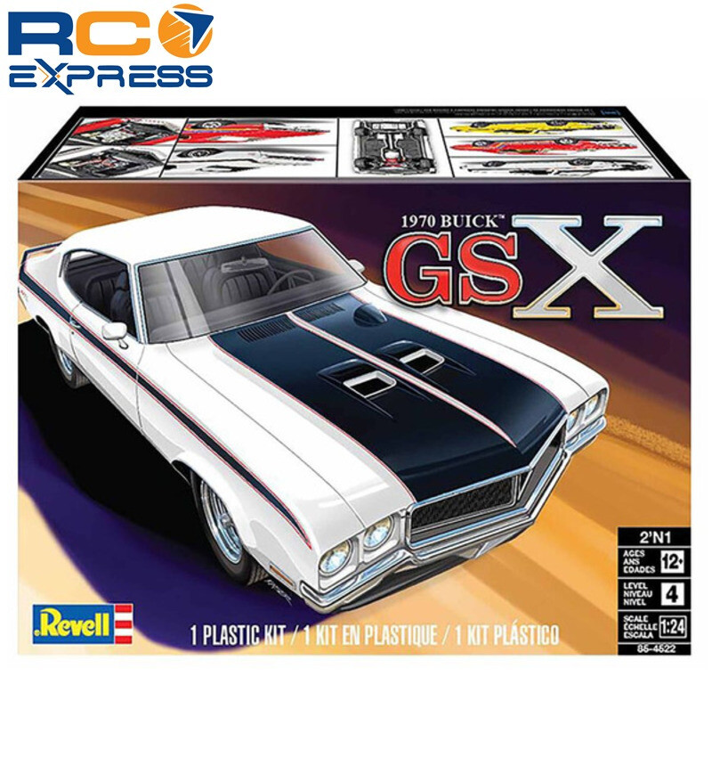 Revell 1:24 Scale 70 Buick GSX 2N1 Model Car Kit RMX854522  
