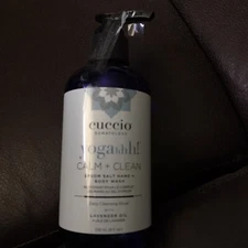 Cuccio Somatology Yogahhh Calm + Clean Epsom Salt Hand And Body Wash 8 oz NEW