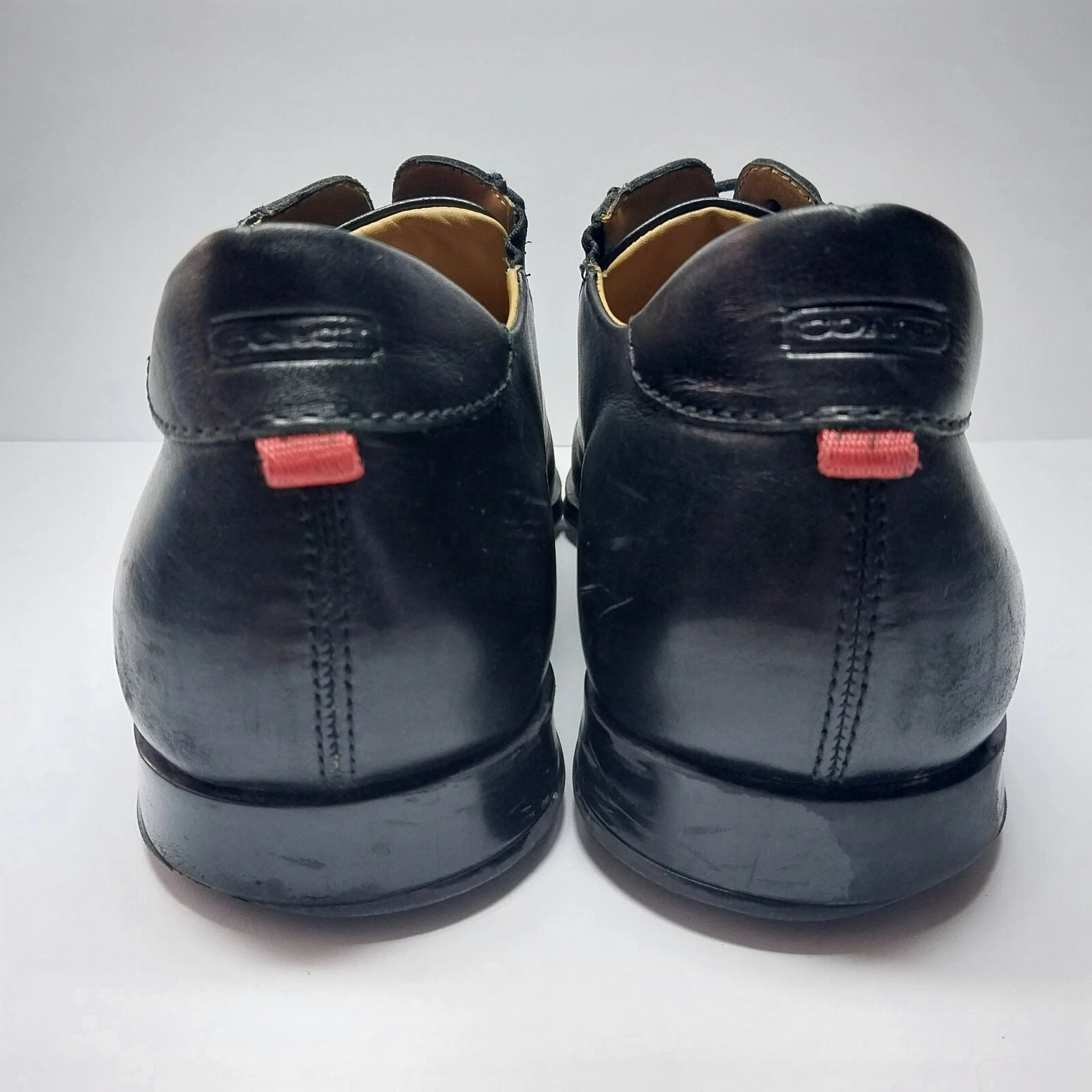 Abito Coach Corwin in pizzo Oxfords B4210 nero pelle italiana da uomo taglia 11B
