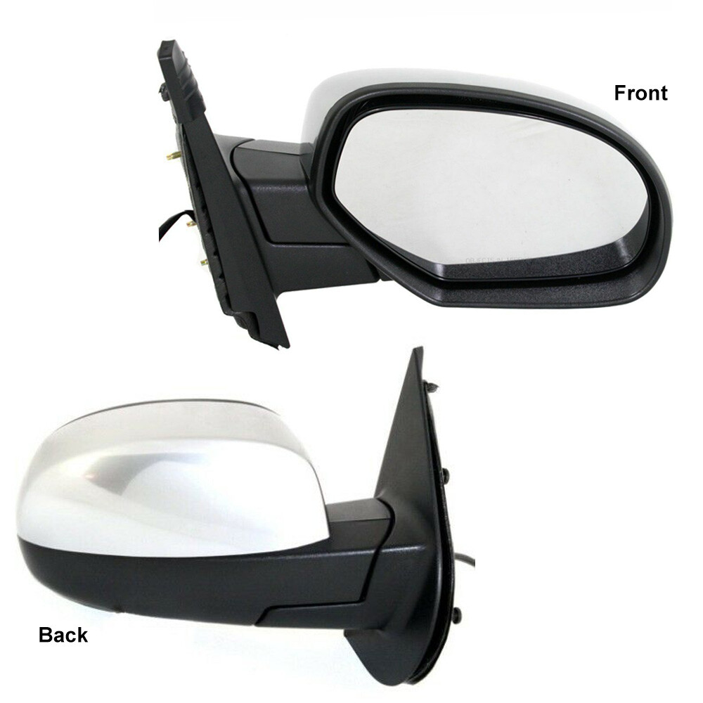 Passenger Side Brushed Chrome Heated Power Mirror For 20072014 Suburban Yukon eBay
