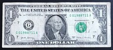1988 July 11 Birthday Note $1 One Dollar Bill G 01988711 A (_ 1988 - 7 - 11 ) 1988 July 11 Birthday Note $1 One Dollar Bill G 01988711 A (_ 1988 - 7 - 11 )