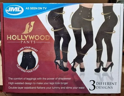 JML Hollywood Pants XS - 3 Pairs of Slimming, Waist-Shaping Leggings - Image 1 of 4