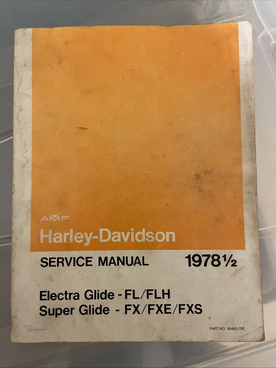 Harley-Davidson サービスマニュアル 1970-1978 Harley Davidson service manual 1970-early 1978. FL/FLH/FX/FXS 1200