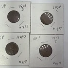 Lot of 4 Lincoln Wheat Cent Penny 1928-D 1928-S 1933-D 1934-D #12