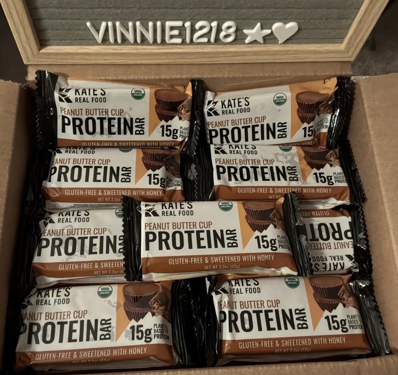 59 Kate’s Protein Organic Real Food Bars Peanut Butter Cup Plant Based Lot Bulk