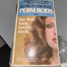 VINTAGE PROFESSIONAL PLASTIC PERM RODS ALLEGHANY PHARMACAL CORP IN BOX 1980 c1