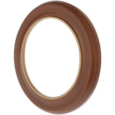 Bard's Walnut Wall Mount Plate Frame w/ Gold Strip (7.5"-8.25" Plates)