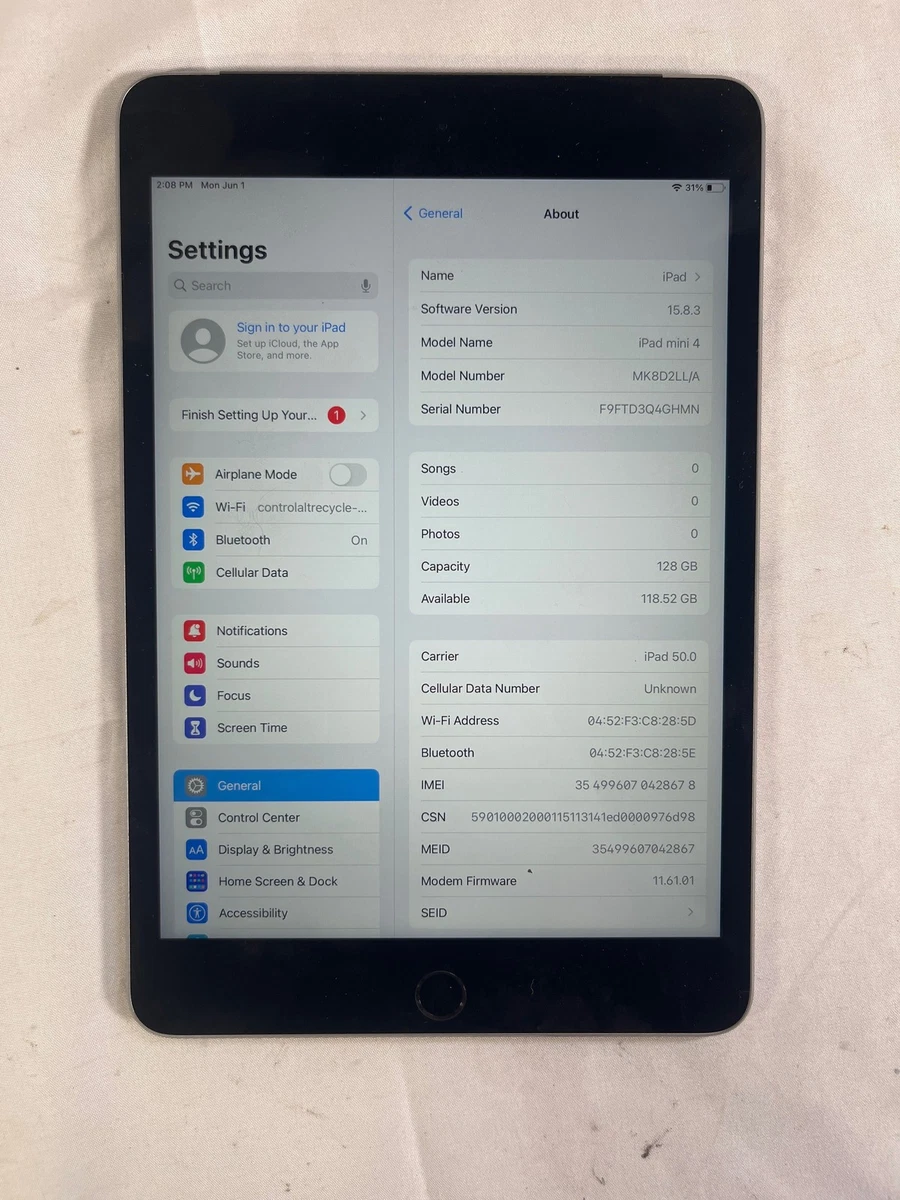 Apple iPad mini 4 128 GB Tablets for sale - eBay