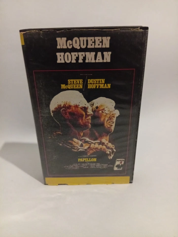 Papillon VHS Tape (1973) Steve McQueen Dustin Hoffman Classic Drama Tested Works - Image 2 of 2
