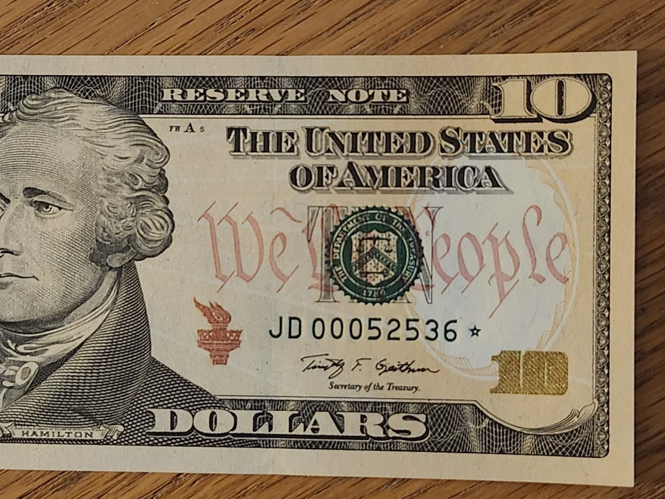 2009 $10 "STAR NOTE" UNC/GEM CLEVLAND DISTRICT JD00052536* 1 OF 3 CONS SER NUM - Image 4 of 4