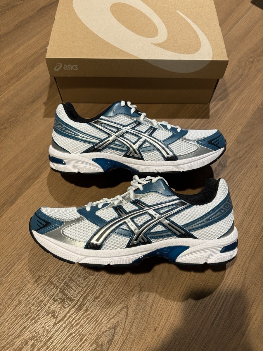 asics パフォーマンスシャツ ホワイト/ネイビー ASICS GEL-1130 White Restful Teal 1203A609-103 Men's Sizes Brand