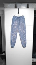Unikat Einzelstück Batik H&M Hose S 36 blau  Muster Bequem regular Fit