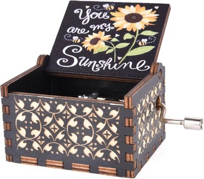 You are My Sunshine Holz-Spieluhren, lasergraviert, Du Bist Mein Sonnenschein 