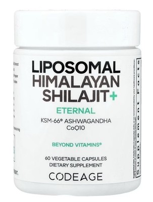 Codeage Liposomal Himalayan Shilajit+ KSM-66 Ashwagandha CoQ10 Fulvic Ionic New