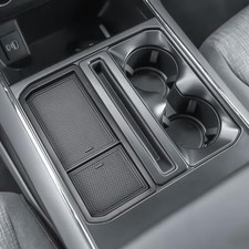 Center Console Pocket Cover for Ford F150 2021-2025 2026 Adapter Insert Tray,