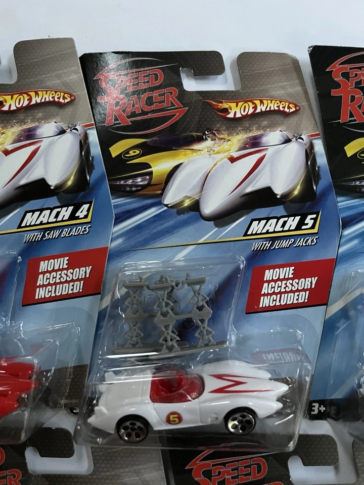 Hot Wheels Speed Racer Movie Series 2007 Lot 10 Mach 4 5 6 Snake Oiler Rare - Image 4 of 4