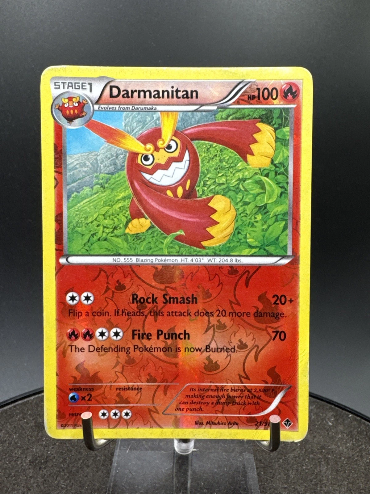 Darmanitan Reverse Holo 21/98 Emerging Powers Pokemon