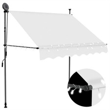 Image of Manual Retractable Awning With Led
