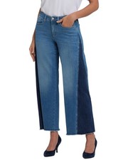 Nydj Petite Teresa Avenue Blue Wide Leg Jean Women's