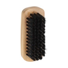 Shoe Cleaning Brush 4" x 1" Beech Wood Plastic Boot Brushes, Black